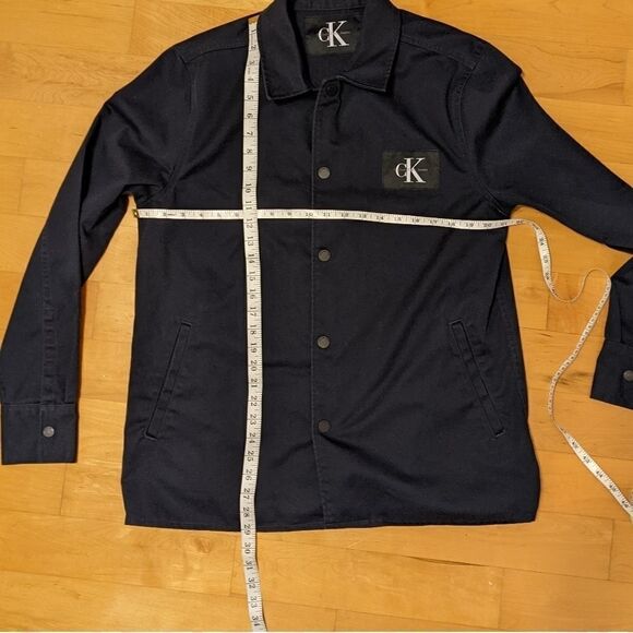 Calvin Klein cotton shacket shirt jacket field shacket jacket utility size M @P - Picture 9 of 12